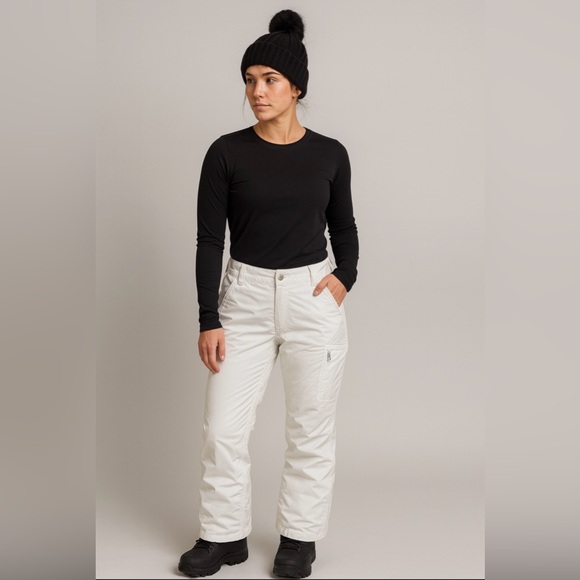 Alpine Pants - Alpine Design White Ski Pants - Women’s Size Small